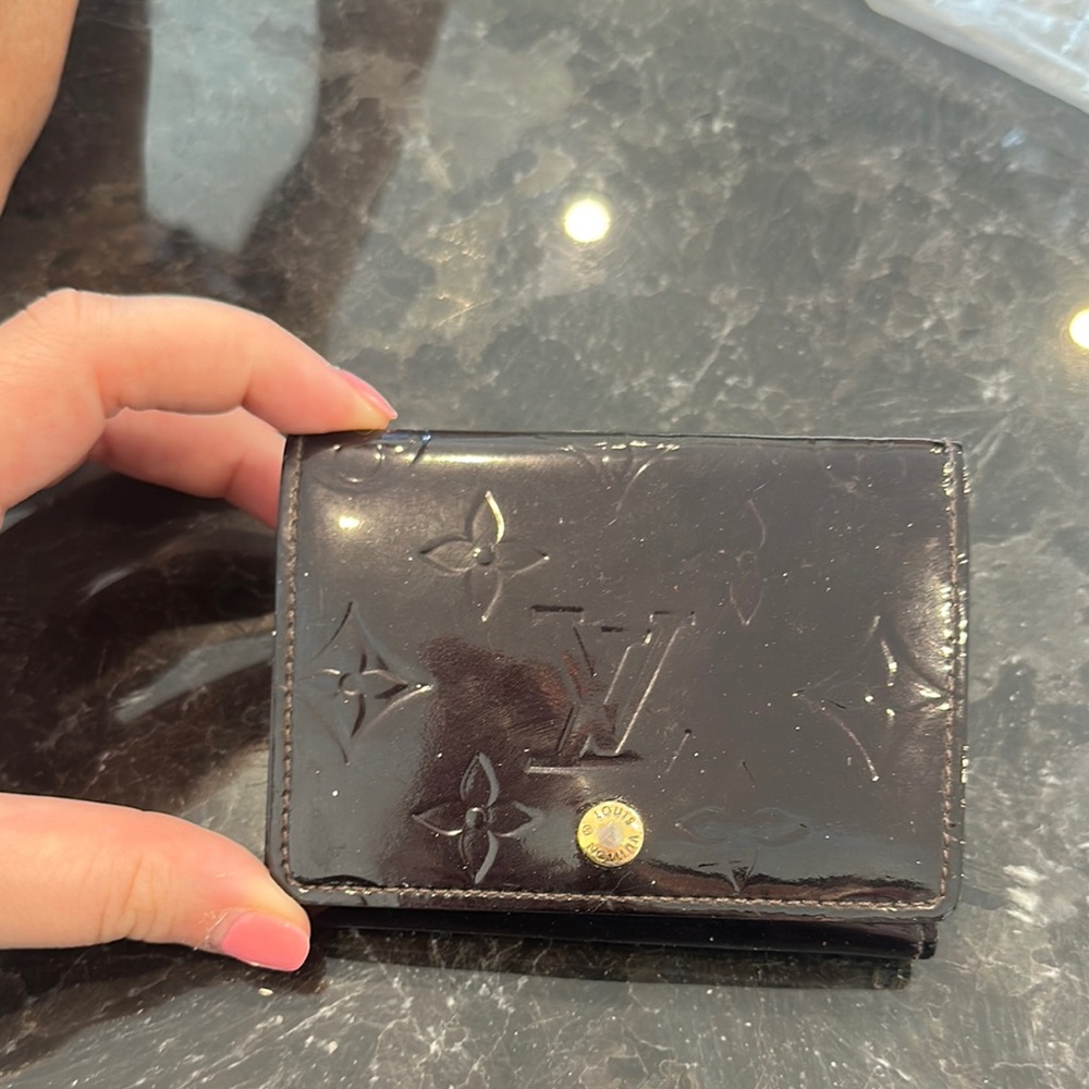 Louis Vuitton Glossy Black Monogram Card Holder